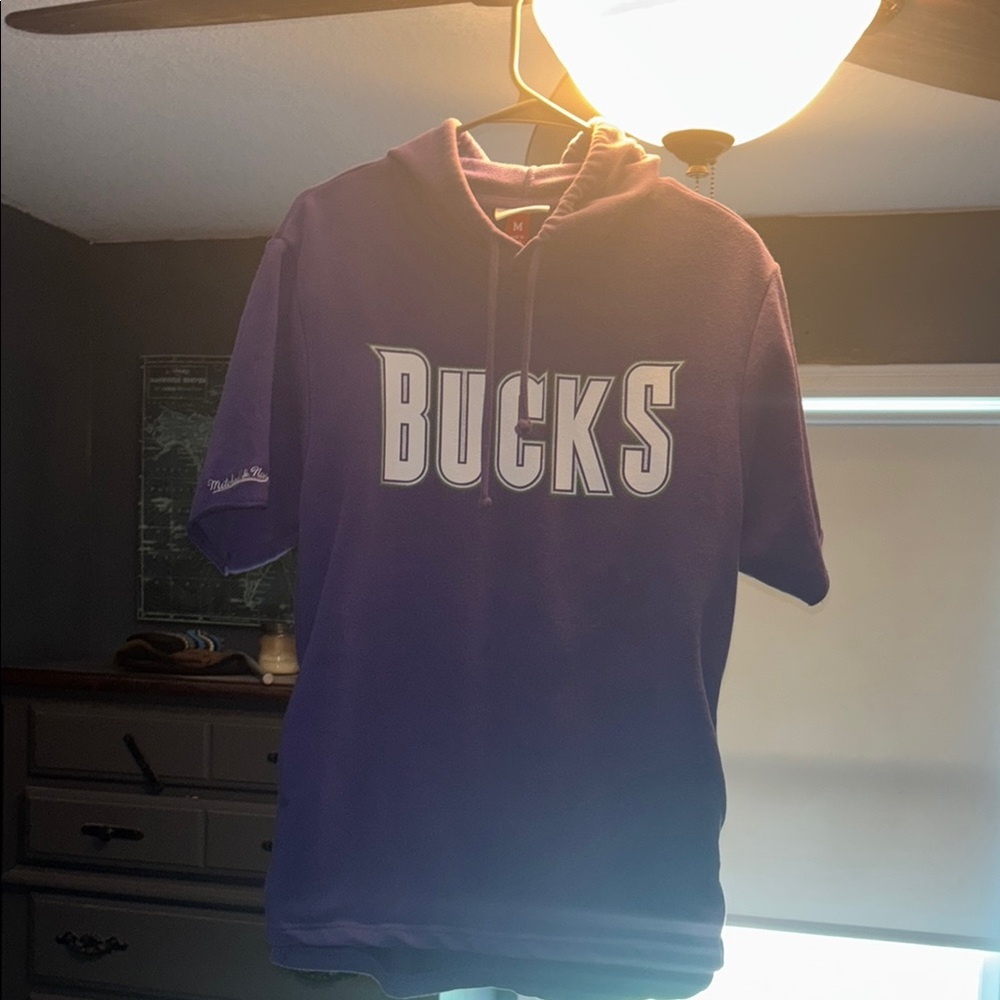 NBA Purple Hoodie by Mitchell & Ness